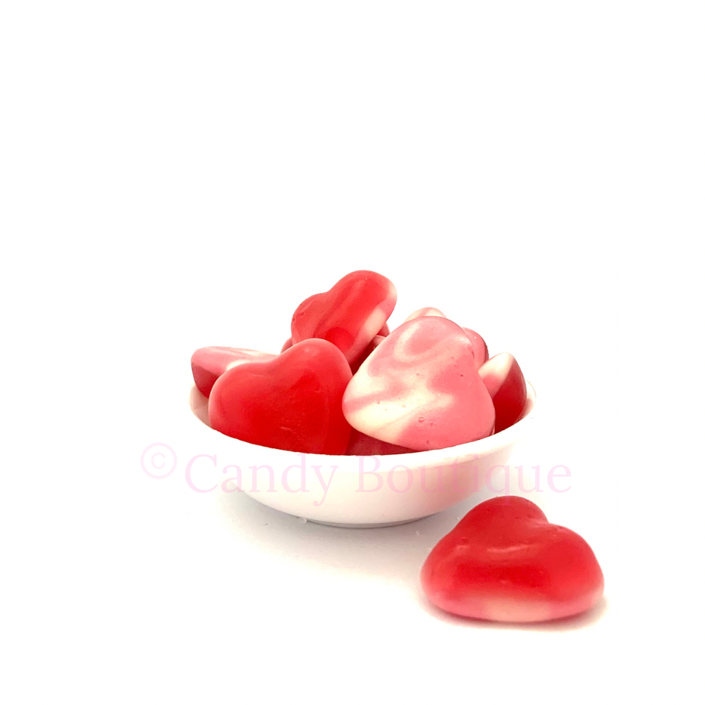 Red & White Twist Hearts 150g