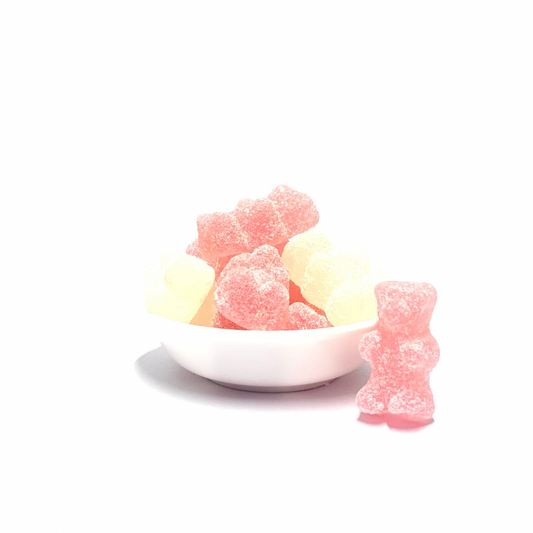 Fizzy Pink & White Bears 100g