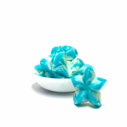 Blue Raspberry Twist Stars 100g