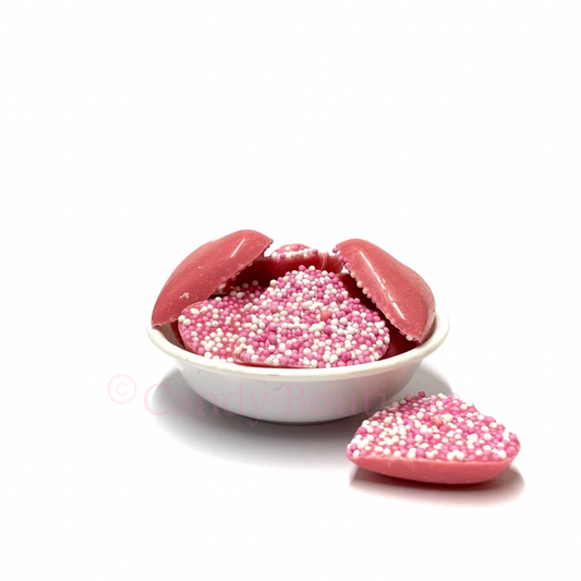 Dusted Pink Chocolate Hearts 150g