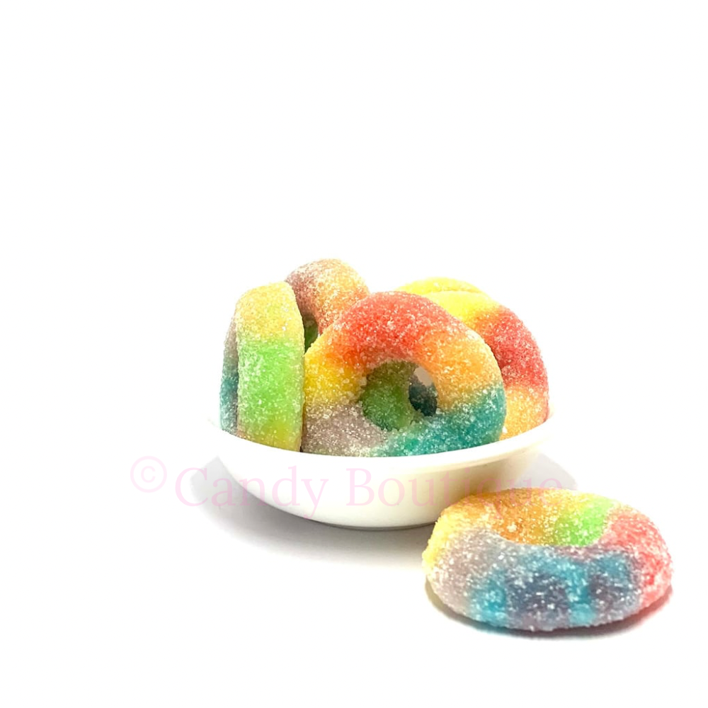 Fizzy Jelly Rainbow Rings 150g