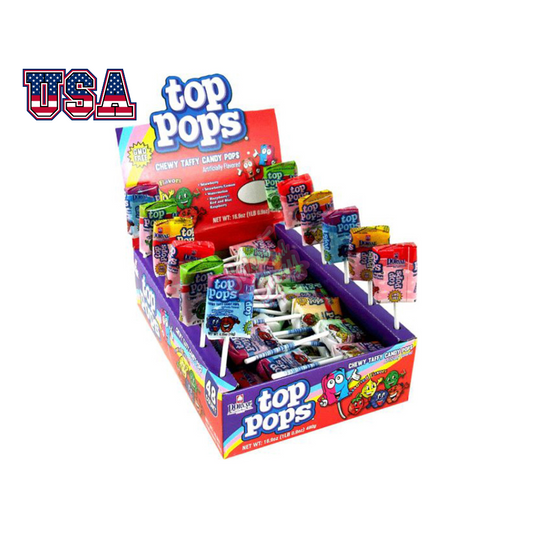 Top Pops Taffy Lollipops 10 Pieces
